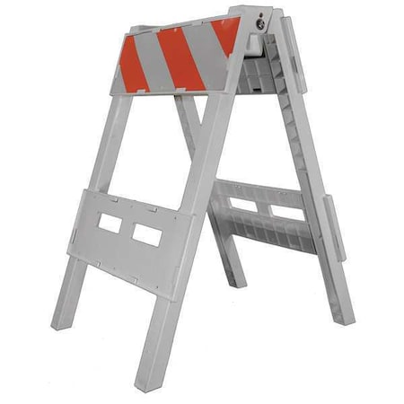 PLASTX TYPE II BARRICADE 8T/8B EGR SHE, Engineer, 52 in Height, Orange/White MPN:97-01-002-05