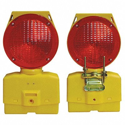Solar Barricade Light LED Red/Yellow MPN:03-10-RSBLG