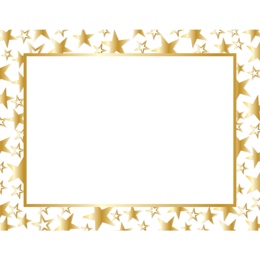 Great Papers! Certificate, 8 1/2in x 11in, Gold Twinkle, Pack Of 50 MPN:2014025