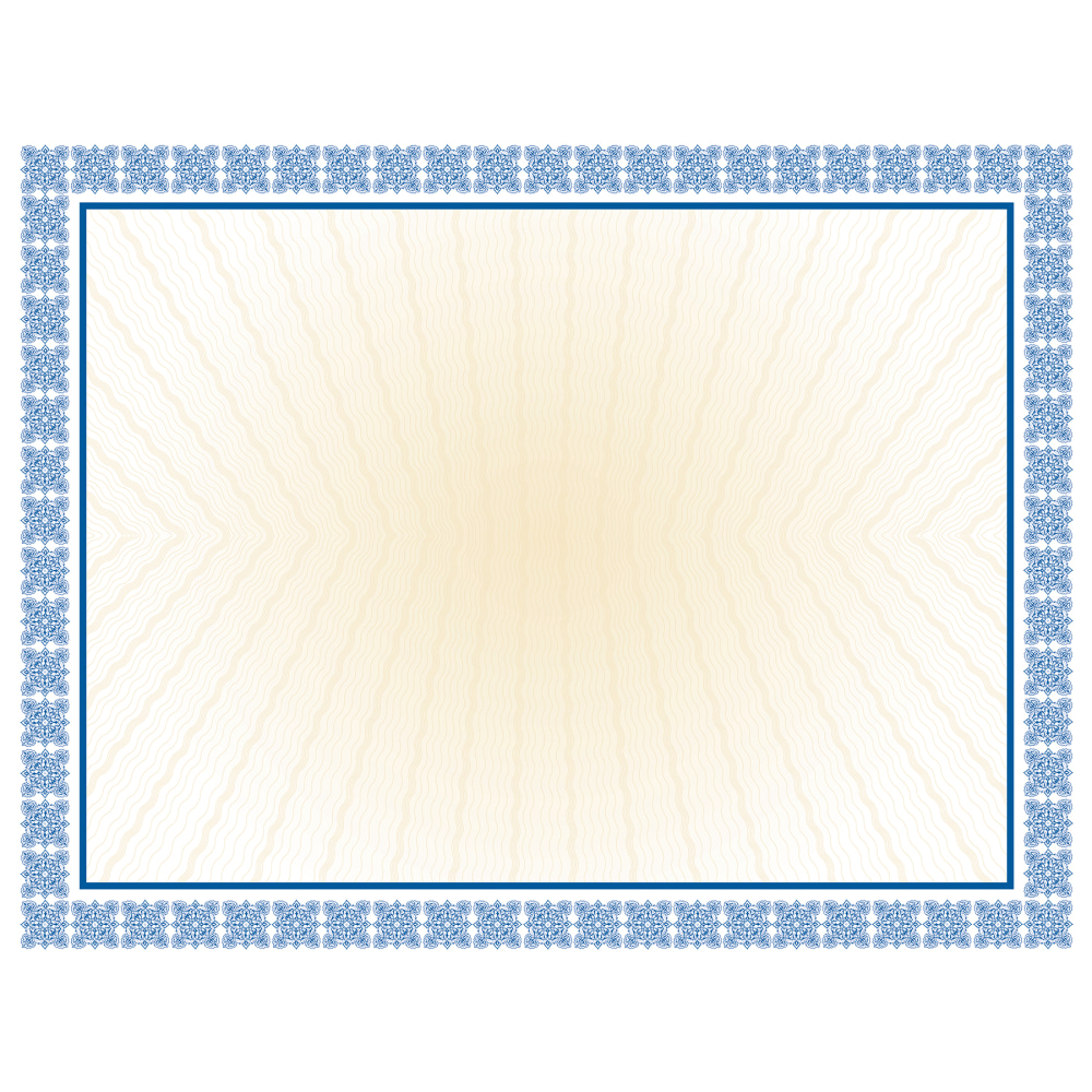 Great Papers! Value Certificate, 8 1/2in x 11in, Westminster Blue, Pack Of 100 MPN:961032