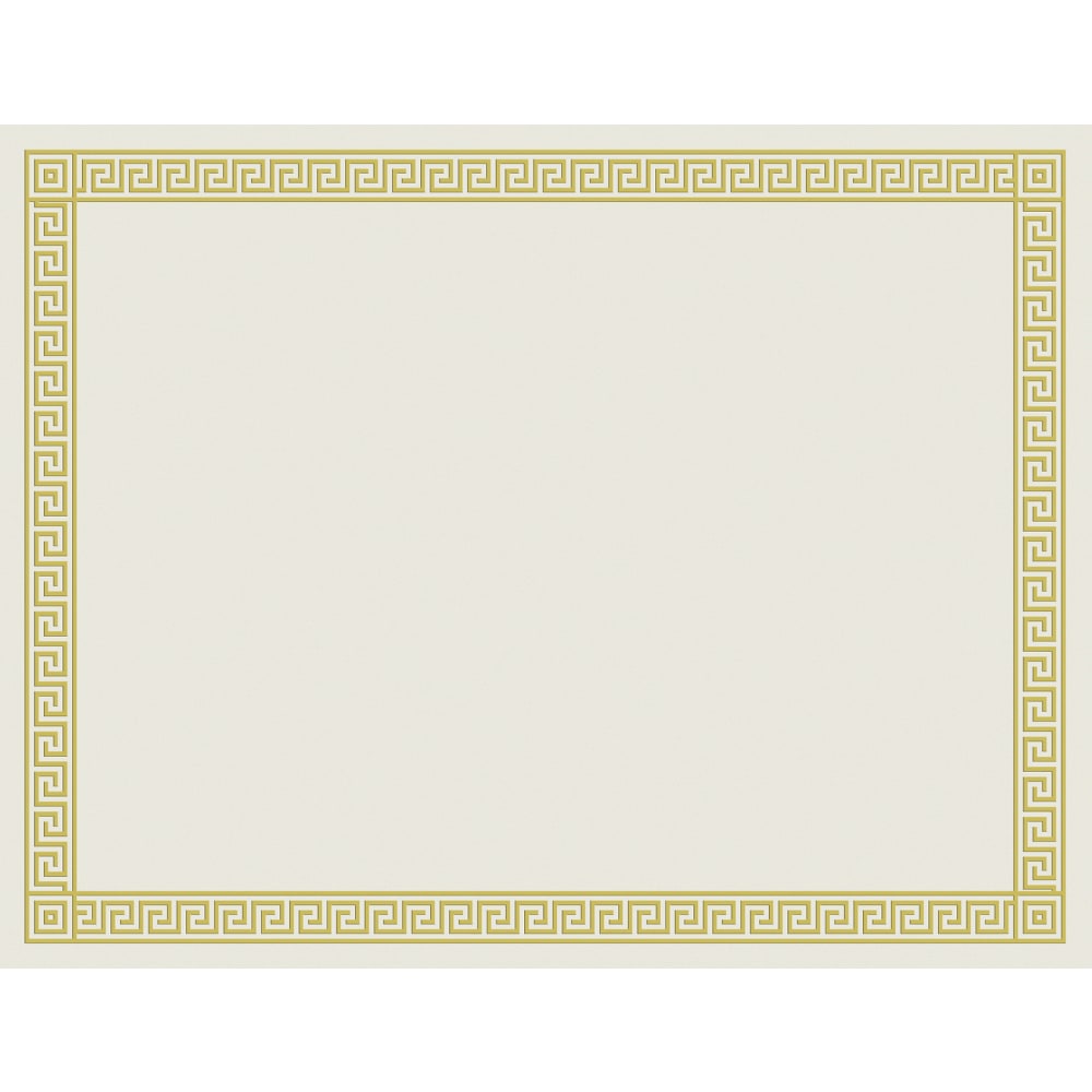 Great Papers! Foil Certificate, 8 1/2in x 11in, Channel Border, Pack Of 12 MPN:963070