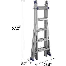 COSCO® 22' Type IA Multi-Position Aluminum Step Ladder 9 Step 300 lb. Capacity 20922T1ASE