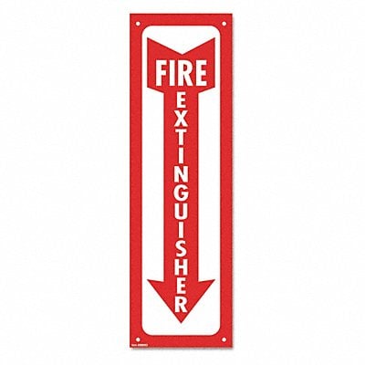 Sign Fire Extinguisher White MPN:098063