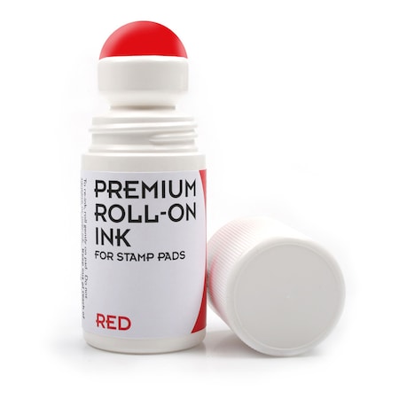 Ink Refill, Roll-On, 2 oz., Red MPN:030260