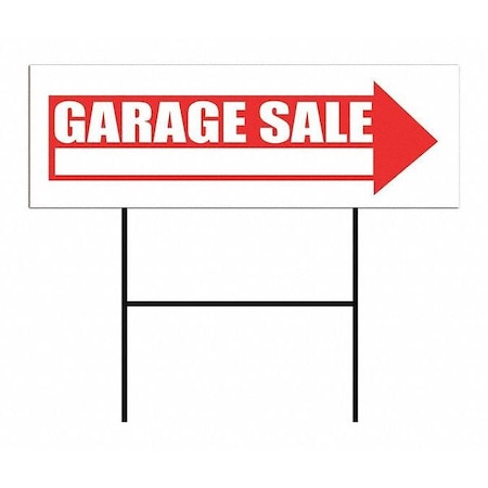 Sign/Stake, Garage/Yard Sale, 6x17