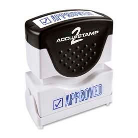 Cosco® Pre-Inked Message Stamp APPROVED 1/2