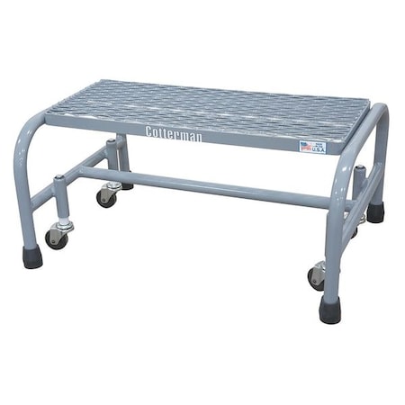 Rolling Platform, 1 Steps, 10 in Overall Height, Steel, Gray MPN:1001N2626A2E10B3C1P1