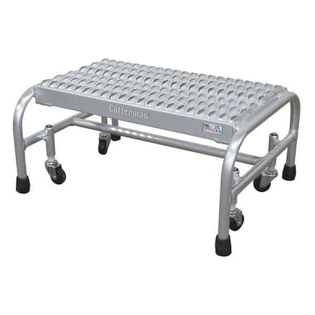 Rolling Platform, 1 Steps, 450 lb Load Capacity, 10 in Overall Height, Steel, Gray MPN:1001N2626A3E10B3C1P1