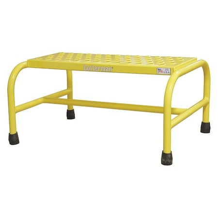 Ladder Stand, 1 Steps, 450 lb Load Capacity, 10 in Overall Height, Steel, Yellow MPN:1001N2626A6E10B1C2P1