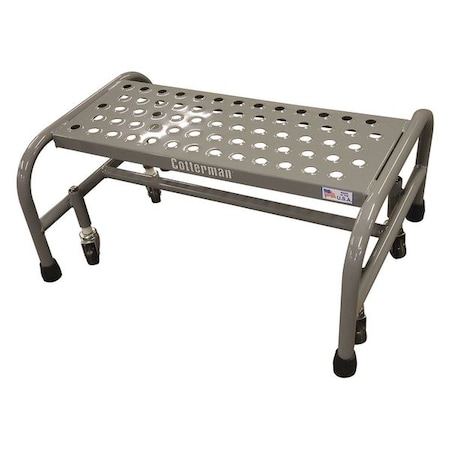 Rolling Platform, 1 Steps, 10 in Overall Height, Steel, Gray MPN:1001N2626A6E10B3C1P1