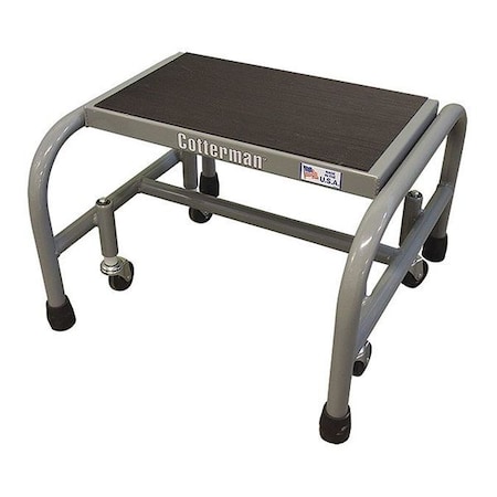 Rolling Step, 2 Steps, 20 in Overall Height, Steel, Gray MPN:1002N1818A2E10B3C1P1