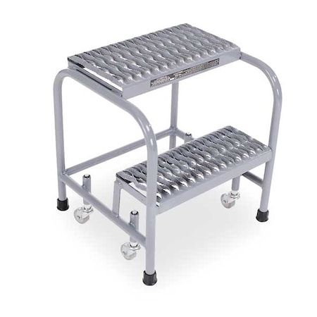 20 in H Stainless Steel Rolling Step, 2 Steps, 450 lb Load Capacity MPN:1002N1818A3E10B3SSP1