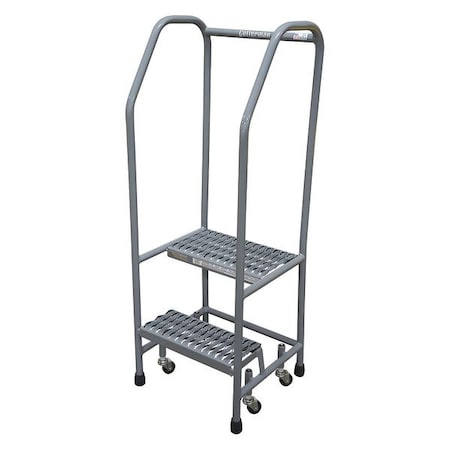 50 in H Stainless Steel Rolling Ladder, 2 Steps, 450 lb Load Capacity MPN:1002R1818A1E10B3SSP3