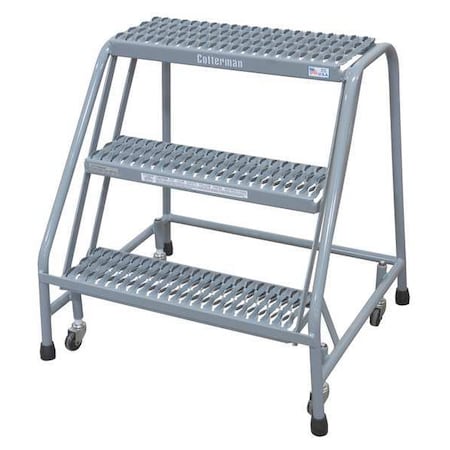 30 in H Steel Rolling Step, 3 Steps, 450 lb Load Capacity MPN:1003N2630A3E10B3C1P6