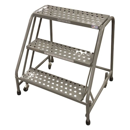 30 in H Steel Rolling Step, 3 Steps, 450 lb Load Capacity MPN:1003N2630A6E10B3C1P6