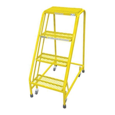 40 in H Steel Rolling Ladder, 4 Steps, 450 lb Load Capacity MPN:1004N1820A1E10B3C2P6