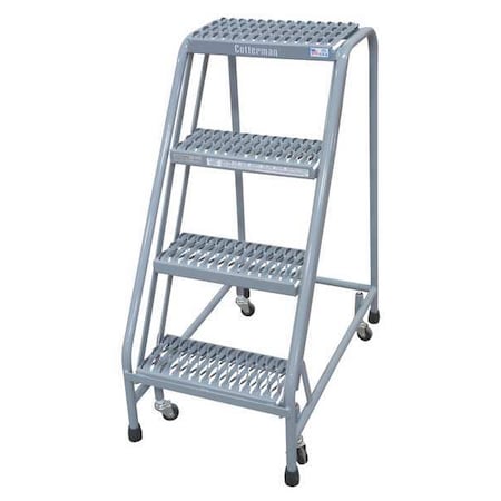 40 in H Steel Rolling Ladder, 4 Steps, 450 lb Load Capacity MPN:1004N1820A3E10B3C1P6