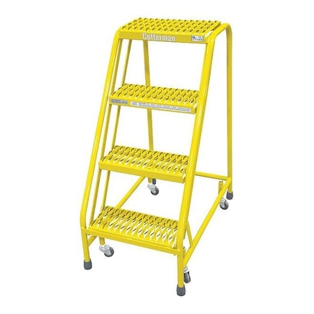40 in H Steel Rolling Ladder, 4 Steps, 450 lb Load Capacity MPN:1004N1820A3E10B3C2P6