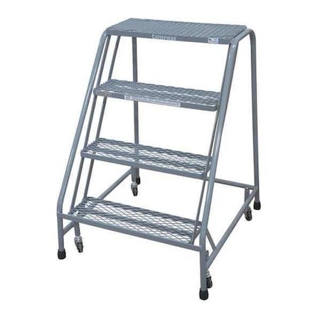 40 in H Steel Rolling Ladder, 4 Steps, 450 lb Load Capacity MPN:1004N2630A1E10B3C2P6