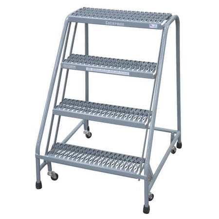 40 in H Steel Rolling Ladder, 4 Steps, 450 lb Load Capacity MPN:1004N2630A3E10B3C1P6