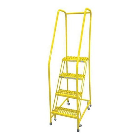 70 in H Steel Rolling Ladder, 4 Steps, 450 lb Load Capacity MPN:1004R1820A2E10B3C2P6