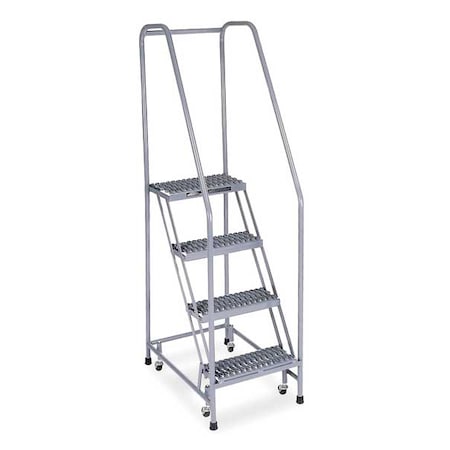 70 in H Steel Rolling Ladder, 4 Steps, 450 lb Load Capacity MPN:1004R1820A3E10B3C1P6