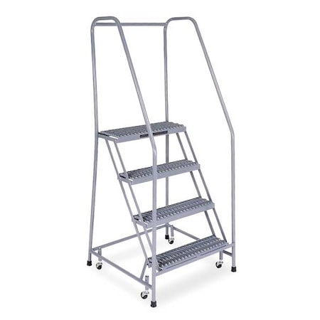 70 in H Steel Rolling Ladder, 4 Steps, 450 lb Load Capacity MPN:1004R2630A3E10B3C1P6