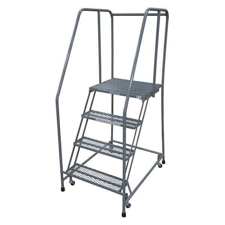 70 in H Steel Rolling Ladder, 4 Steps, 450 lb Load Capacity MPN:1004R2630A3E30B3C1P6