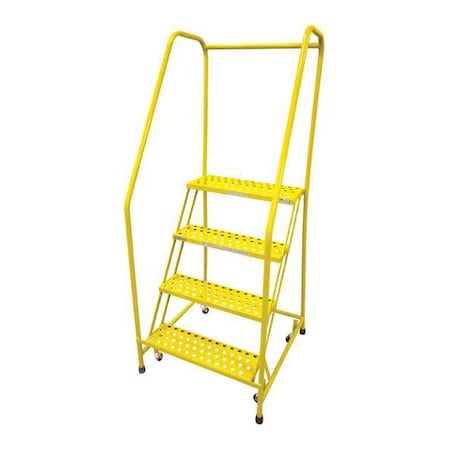 70 in H Steel Rolling Ladder, 4 Steps, 450 lb Load Capacity MPN:1004R2630A6E20B3C2P6