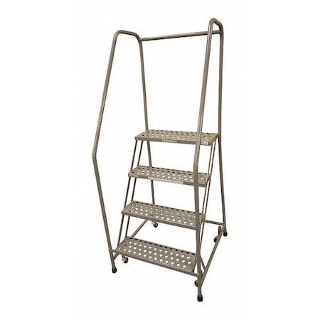 70 in H Steel Rolling Ladder, 4 Steps, 450 lb Load Capacity MPN:1004R3232A1E10B3C1P6