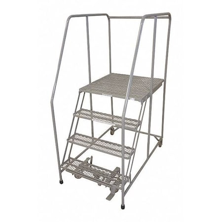 70 in H Steel Rolling Ladder, 4 Steps, 450 lb Load Capacity MPN:1004R3232A3E30B4C1P6
