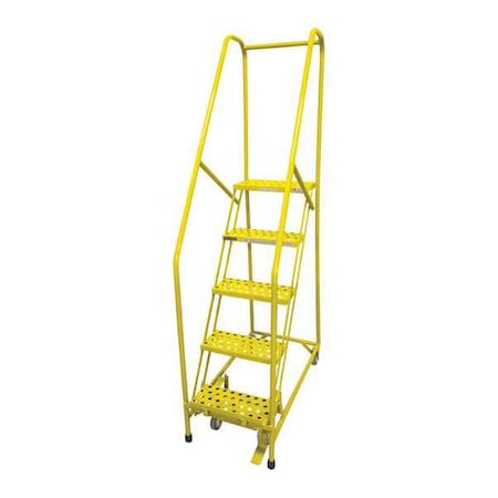 80 in H Steel Rolling Ladder, 5 Steps, 450 lb Load Capacity MPN:1005R1820A3E10B4C2P6