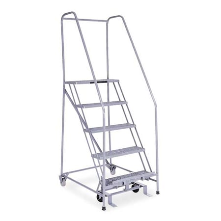 80 in H Steel Rolling Ladder, 5 Steps, 450 lb Load Capacity MPN:1005R2630A1E10B4C1P6