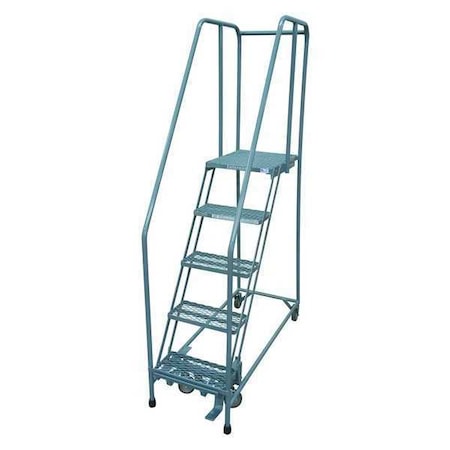 80 in H Steel Rolling Ladder, 5 Steps, 450 lb Load Capacity MPN:1005R2630A1E30B4C1P6
