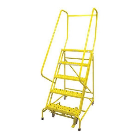 80 in H Steel Rolling Ladder, 5 Steps, 450 lb Load Capacity MPN:1005R2630A3E10B4C2P6