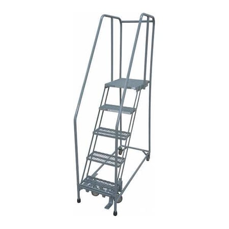 80 in H Steel Rolling Ladder, 5 Steps, 450 lb Load Capacity MPN:1005R2630A3E20B4AC1P6