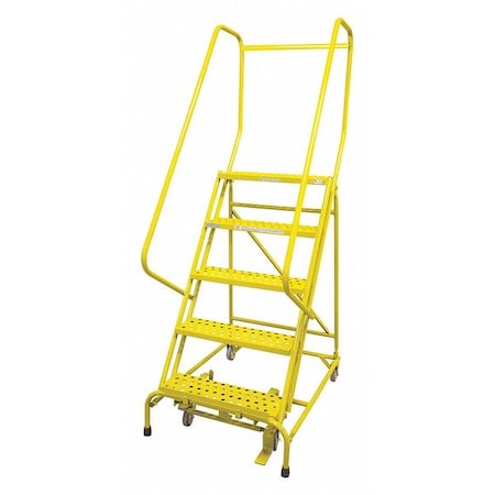 80 in H Steel Rolling Ladder, 5 Steps, 450 lb Load Capacity MPN:1005R2630A6E10B4C2P6