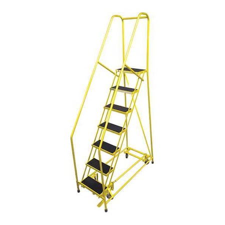 100 in H Steel Rolling Ladder, 7 Steps, 450 lb Load Capacity MPN:1007R1824A3E10B4C2P6