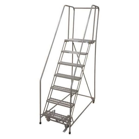 100 in H Steel Rolling Ladder, 7 Steps, 450 lb Load Capacity MPN:1007R2630A1E20B4C1P6