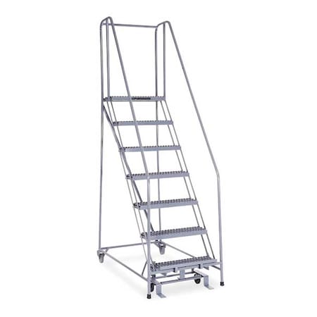 100 in H Stainless Steel Rolling Ladder, 7 Steps, 450 lb Load Capacity MPN:1007R2630A3E10B4SSP6