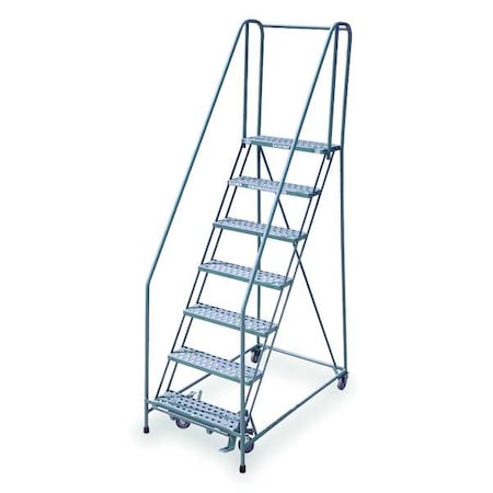 100 in H Steel Rolling Ladder, 7 Steps, 450 lb Load Capacity MPN:1007R2630A6E10B4C1P6