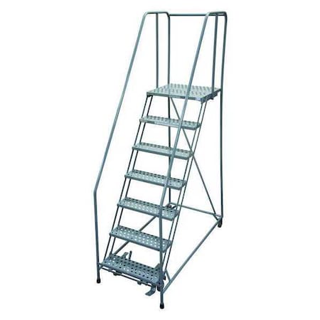 100 in H Steel Rolling Ladder, 7 Steps, 450 lb Load Capacity MPN:1007R2630A6E30B4C1P6