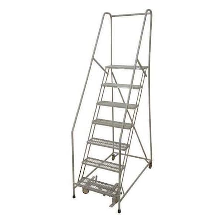 100 in H Steel Rolling Ladder, 7 Steps, 450 lb Load Capacity MPN:1007R3232A1E10B4C1P6