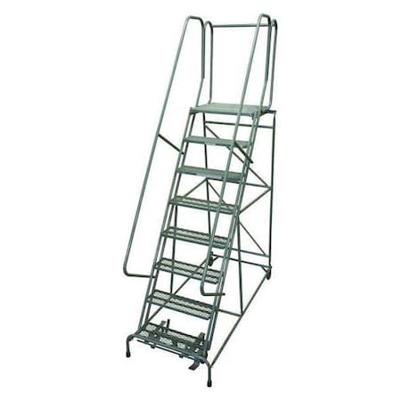 110 in H Steel Rolling Ladder, 8 Steps, 450 lb Load Capacity MPN:1008R2632A6E30B4C1P6