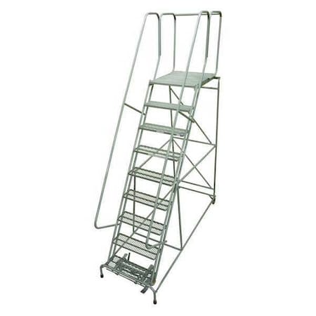 120 in H Steel Rolling Ladder, 9 Steps, 450 lb Load Capacity MPN:1009R2632A1E30B4C1P6