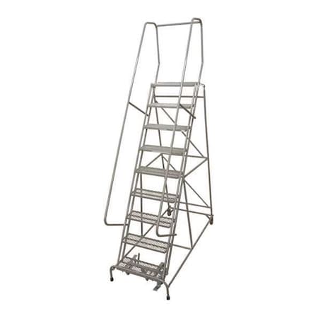 120 in H Steel Rolling Ladder, 9 Steps, 450 lb Load Capacity MPN:1009R2632A2E20B4AC1P6
