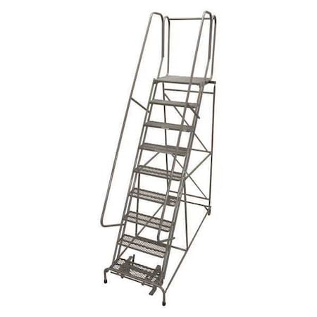 120 in H Steel Rolling Ladder, 9 Steps, 450 lb Load Capacity MPN:1009R2632A2E20B4C1P6
