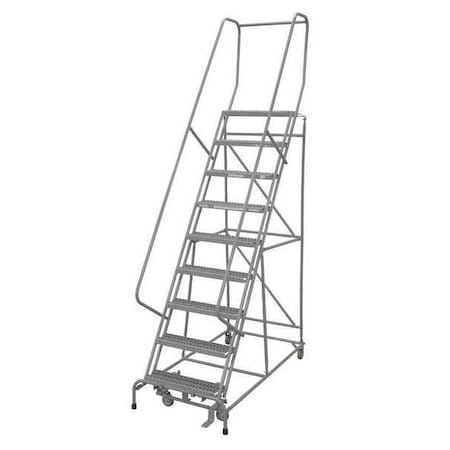 120 in H Steel Rolling Ladder, 9 Steps, 450 lb Load Capacity MPN:1009R3232A3E10B4C1P6