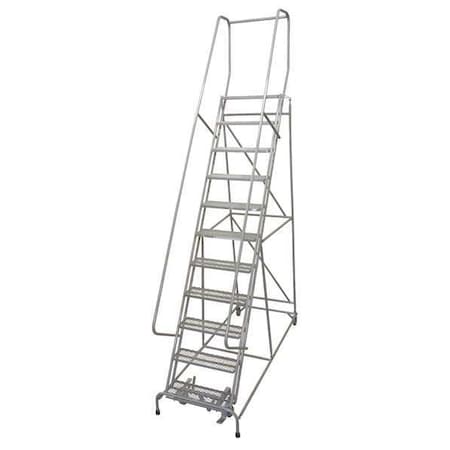 140 in H Steel Rolling Ladder, 11 Steps, 450 lb Load Capacity MPN:1011R2632A1E10B4C1P6