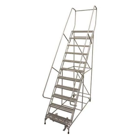 140 in H Steel Rolling Ladder, 11 Steps, 450 lb Load Capacity MPN:1011R2632A3E10B4AC1P6